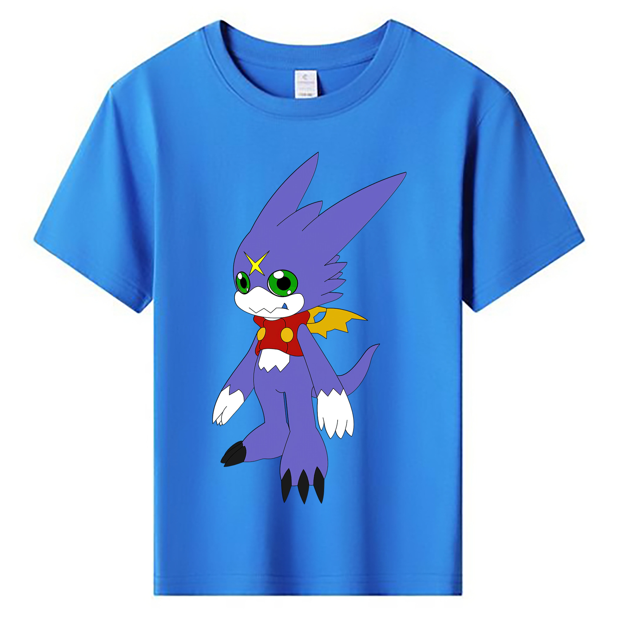 （画像用） Digimon デジタルモンスター/デジモン 綿100％キッズTシャツ（フロントプリント）